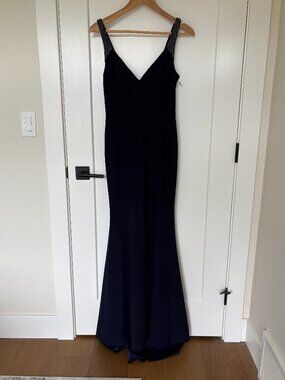 Lulu's Midnight Blue Mermaid Gown